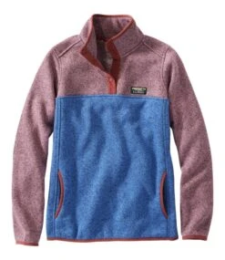 Women's L.L.Bean Sweater Fleece Pullover, Colorblock