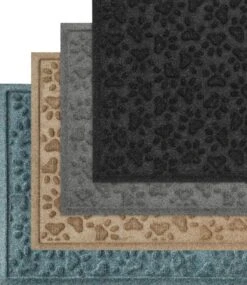 L.L.Bean Recycled Waterhog Dog Mat, Scattered Paws -L.L.Bean 513334 0 46