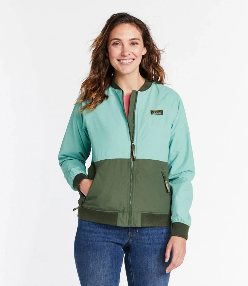L.L.Bean Women's 3-Season Bomber Jacket, Colorblock 4 L.L.Bean Women's 3-Season Bomber Jacket, Colorblock - Image 2