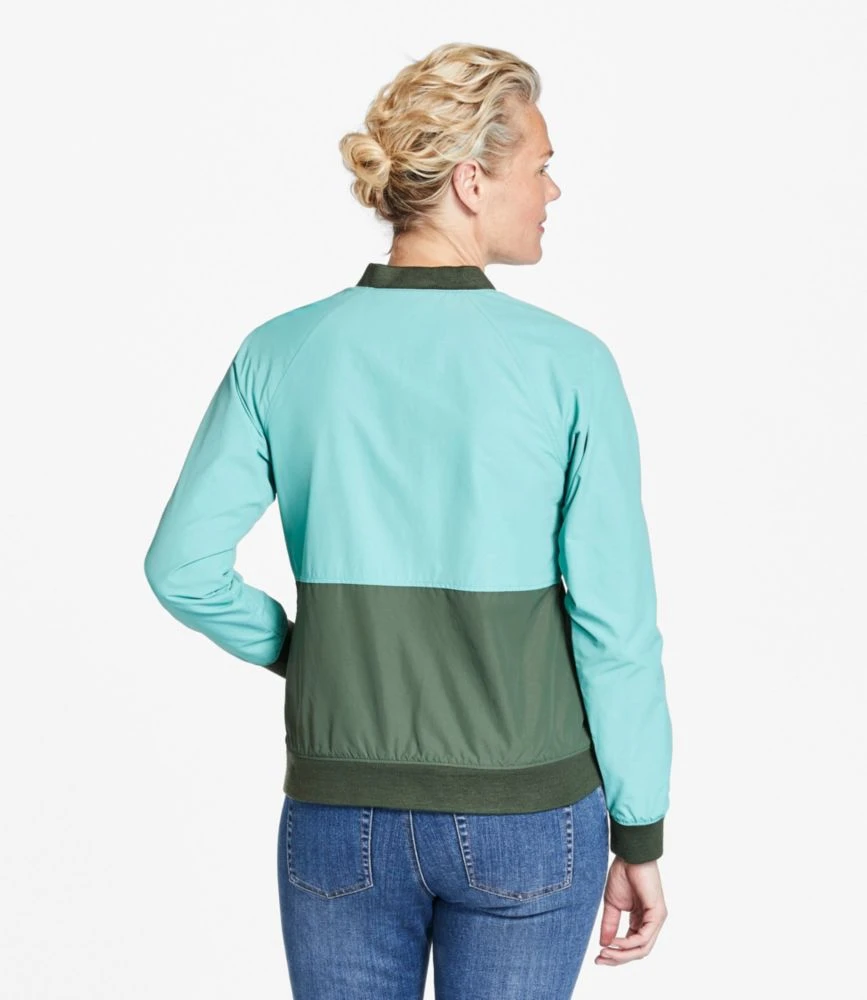 L.L.Bean Women's 3-Season Bomber Jacket, Colorblock 5 L.L.Bean Women's 3-Season Bomber Jacket, Colorblock - Image 3