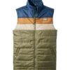 L.L.Bean Men's Mountain Classic Puffer Vest, Colorblock -L.L.Bean 513517 45335 41
