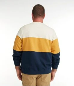 Men's L.L.Bean 1912 Sweatshirt, Crewneck, Colorblock -L.L.Bean 513828 0 47