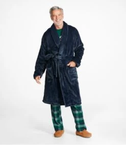 L.L.Bean Men's Wicked Plush Robe 8 L.L.Bean Men's Wicked Plush Robe -L.L.Bean 514891 0 44