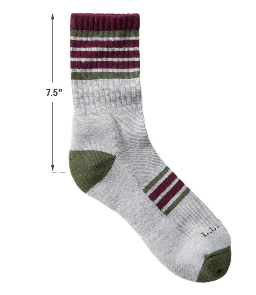 L.L.Bean Men's Katahdin Hiker Socks, Striped 4 L.L.Bean Men's Katahdin Hiker Socks, Striped - Image 2