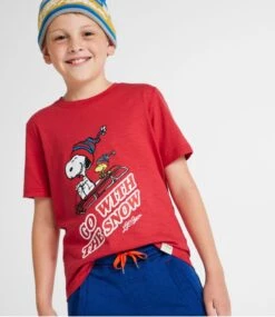 Kids' L.L.Bean X Peanuts Short-Sleeve Tee -L.L.Bean 515361 0 45