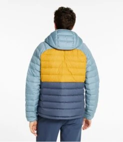 L.L.Bean Men's Bean's Down Hooded Jacket, Colorblock -L.L.Bean 515696 0 45
