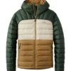 L.L.Bean Men's Bean's Down Hooded Jacket, Colorblock -L.L.Bean 515696 51446 41