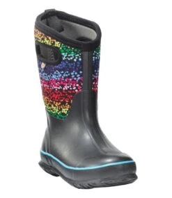 L.L.Bean Kids' Bogs Classic Rainbow Dots Boots -L.L.Bean 515726 0 48