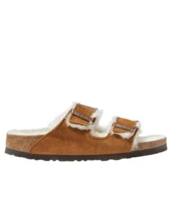 L.L.Bean Women's Birkenstock Arizona Sandals, Suede Shearling