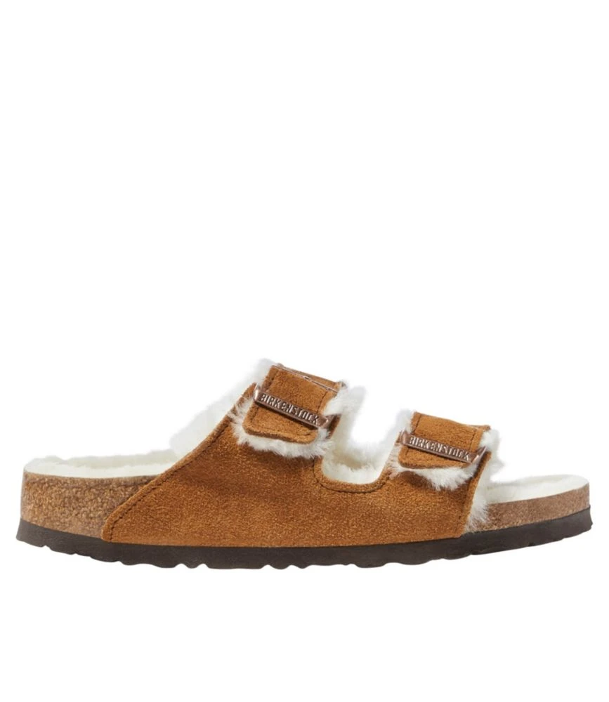 L.L.Bean Women's Birkenstock Arizona Sandals, Suede Shearling 3 L.L.Bean Women's Birkenstock Arizona Sandals, Suede Shearling