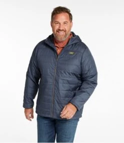 L.L.Bean Men's Mountain Classic Puffer Hooded Jacket -L.L.Bean 515822 0 70