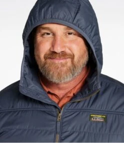 L.L.Bean Men's Mountain Classic Puffer Hooded Jacket -L.L.Bean 515822 0 74