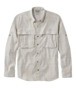 L.L.Bean Men's Tropicwear Shirt, Plaid Long-Sleeve