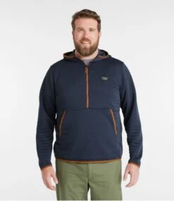 L.L.Bean Men's Airlight Knit Half-Zip Hoodie -L.L.Bean 516017 0 46 1
