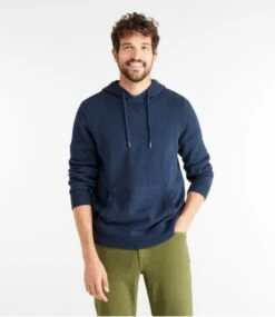 L.L.Bean Men's Wicked Soft Cotton/Cashmere Sweater, Hoodie -L.L.Bean 516106 0 44