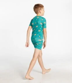 L.L.Bean Kids' Organic Cotton Fitted Pajamas, Short-Sleeve -L.L.Bean 516277 0 47