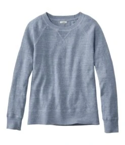 L.L.Bean Women's Organic Cotton Slub Sweater, Crewneck Sweatshirt