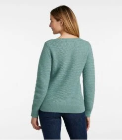 L.L.Bean Women's Basketweave Sweater, Boatneck -L.L.Bean 516400 0 45