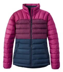 L.L.Bean Women's Bean's Down Jacket, Colorblock