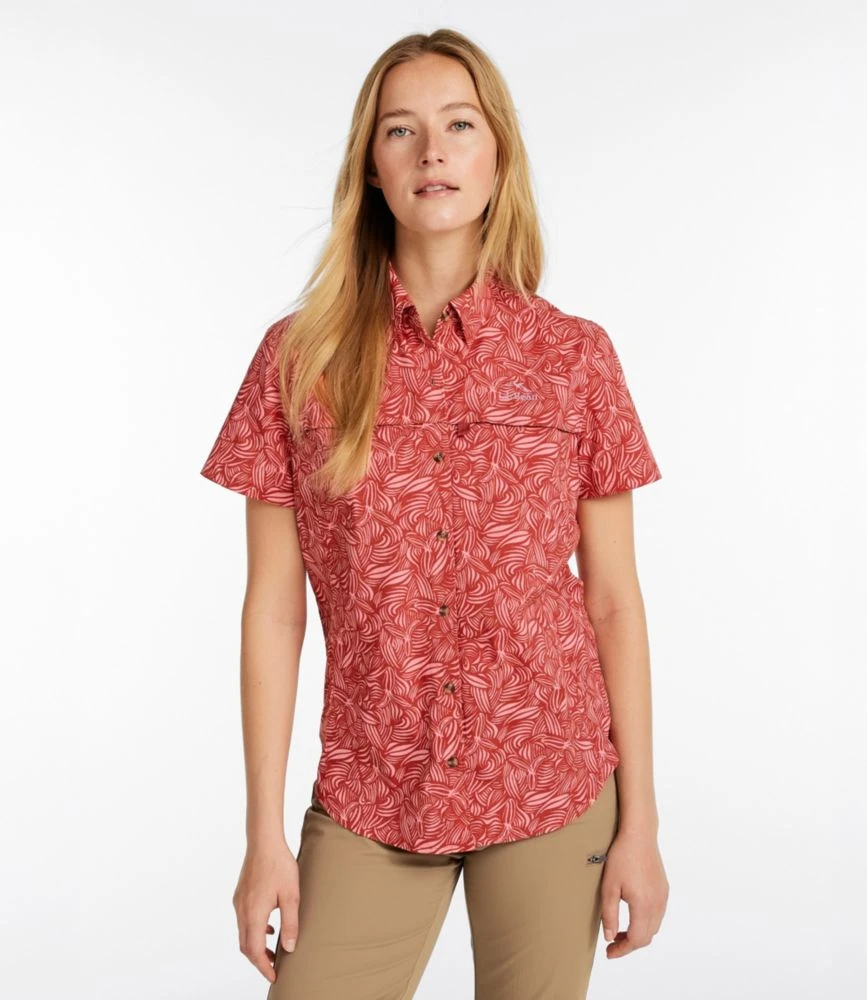 L.L.Bean Women's Tropicwear Shirt, Short-Sleeve Print 4 L.L.Bean Women's Tropicwear Shirt, Short-Sleeve Print - Image 2