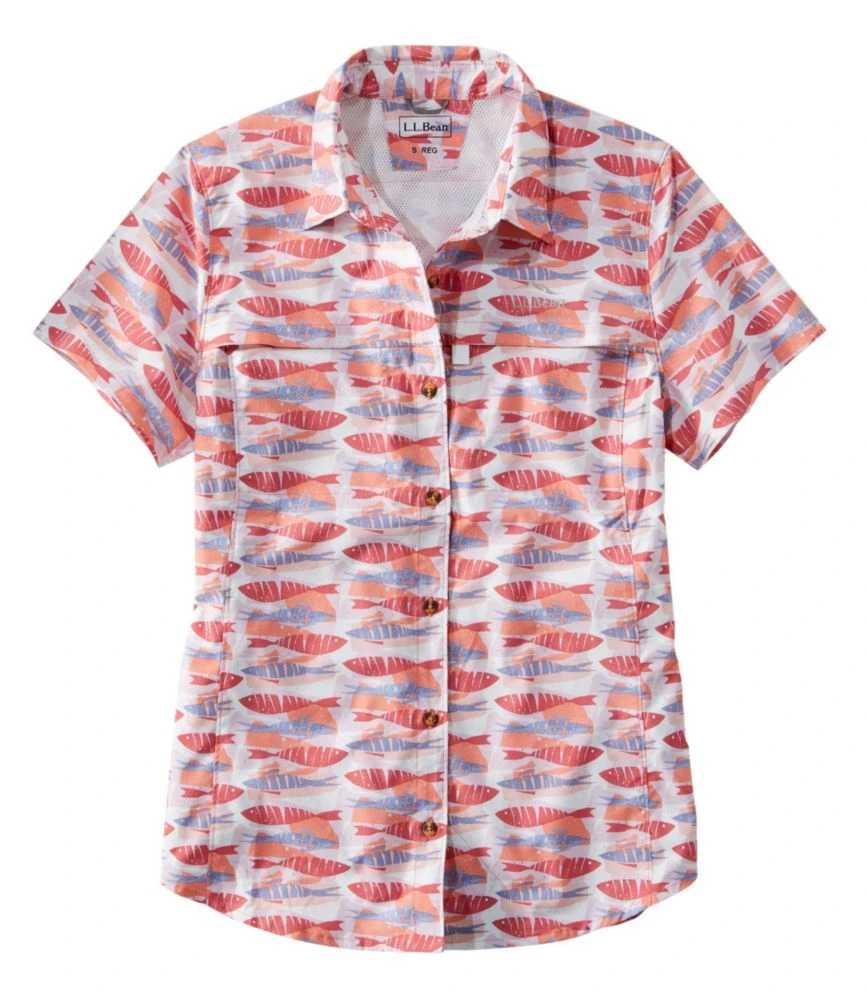 L.L.Bean Women's Tropicwear Shirt, Short-Sleeve Print 3 L.L.Bean Women's Tropicwear Shirt, Short-Sleeve Print