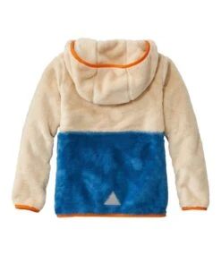 Kids' L.L.Bean Hi-Pile Fleece Hooded Pullover, Colorblock -L.L.Bean 516895 0 47 1