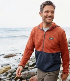 L.L.Bean Men's Airlight Knit Half-Zip Hoodie, Colorblock 13 L.L.Bean Men's Airlight Knit Half-Zip Hoodie, Colorblock -L.L.Bean 516964 0 48