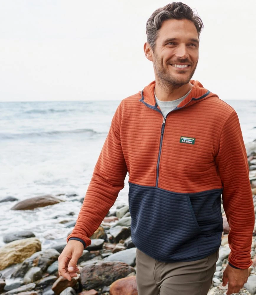 L.L.Bean Men's Airlight Knit Half-Zip Hoodie, Colorblock 8 L.L.Bean Men's Airlight Knit Half-Zip Hoodie, Colorblock - Image 6