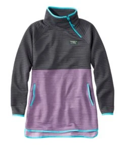 L.L.Bean Women's Airlight Knit Asymmetrical Quarter-Zip Tunic, Colorblock