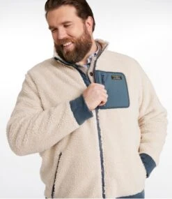 L.L.Bean Men's Bean's Sherpa Fleece Jacket -L.L.Bean 517307 0 46