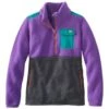 Women's L.L.Bean Sweater Fleece Sherpa Hybrid Pullover -L.L.Bean 517566 52656 41