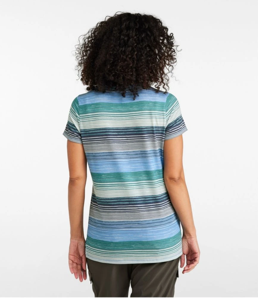 L.L.Bean Women's Everyday SunSmart® Tee, Short-Sleeve Stripe 5 L.L.Bean Women's Everyday SunSmart® Tee, Short-Sleeve Stripe - Image 3