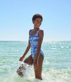 L.L.Bean Women's New Currents Swimwear, Squareneck Tanksuit, Print 11 L.L.Bean Women's New Currents Swimwear, Squareneck Tanksuit, Print -L.L.Bean 517809 0 46