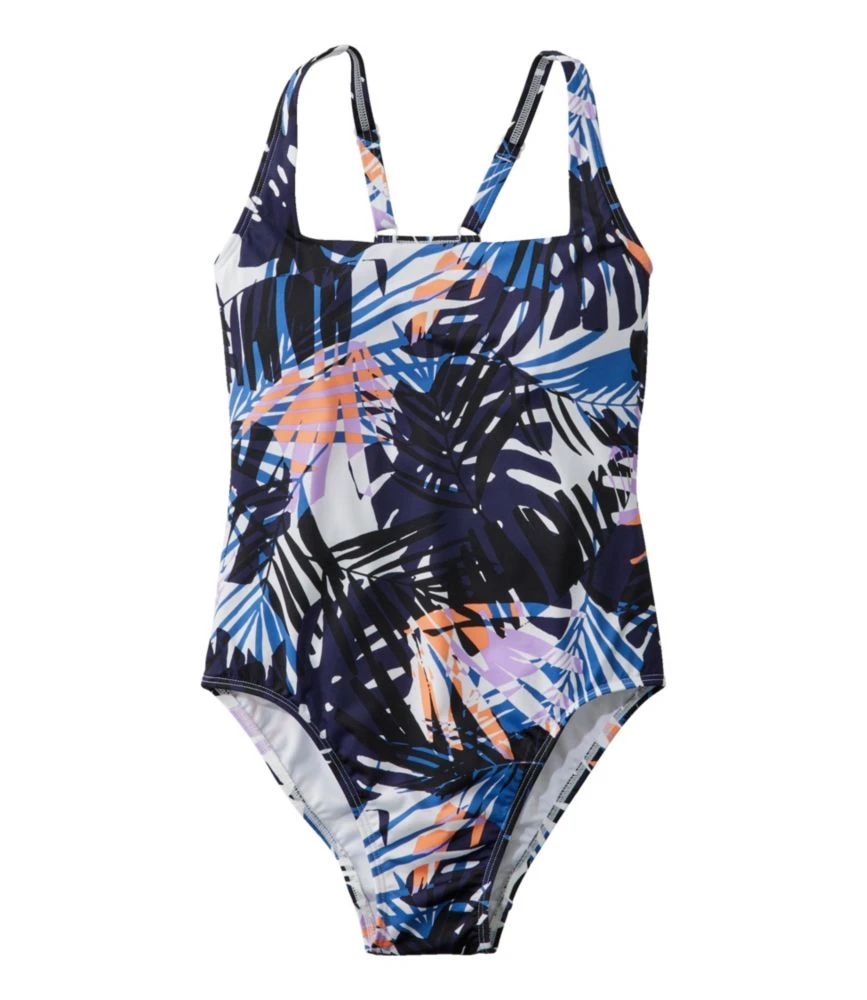 L.L.Bean Women's New Currents Swimwear, Squareneck Tanksuit, Print 3 L.L.Bean Women's New Currents Swimwear, Squareneck Tanksuit, Print