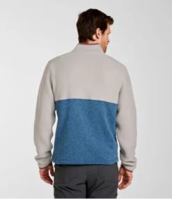 Men's L.L.Bean Sweater Fleece Sherpa Hybrid Pullover -L.L.Bean 517831 0 45