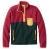 Men's L.L.Bean Sweater Fleece Sherpa Hybrid Pullover -L.L.Bean 517831 52659 41 1
