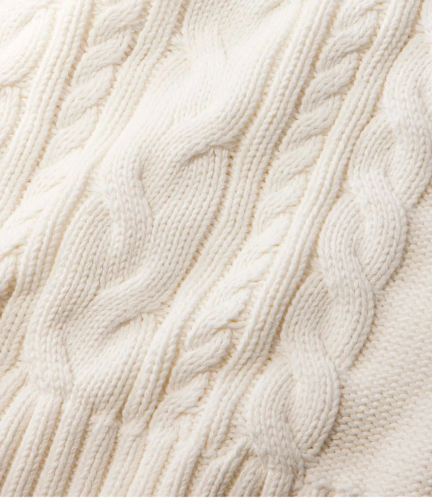 L.L.Bean Women's Double L® Cable Sweater, Crewneck 6 L.L.Bean Women's Double L® Cable Sweater, Crewneck - Image 4