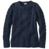 L.L.Bean Women's Double L® Cable Sweater, Crewneck -L.L.Bean 517898 37948 41