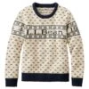 L.L.Bean Women's Bean's Classic Ragg Wool Crewneck Intarsia Sweater -L.L.Bean 517914 52773 41