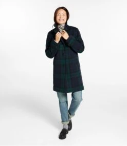 L.L.Bean Women's Classic Lambswool Polo Coat, Three-Quartern, Pattern -L.L.Bean 518083 0 46
