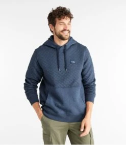 L.L.Bean Men's Quilted Sweatshirt, Pullover Hoodie -L.L.Bean 518199 0 44