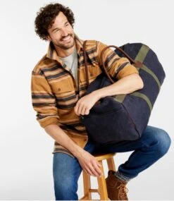L.L.Bean Waxed Canvas Duffle, Large -L.L.Bean 518443 0 47