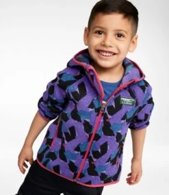 Kids' L.L.Bean Sweater Fleece, Hooded Print 10 Kids' L.L.Bean Sweater Fleece, Hooded Print -L.L.Bean 518562 0 45 1