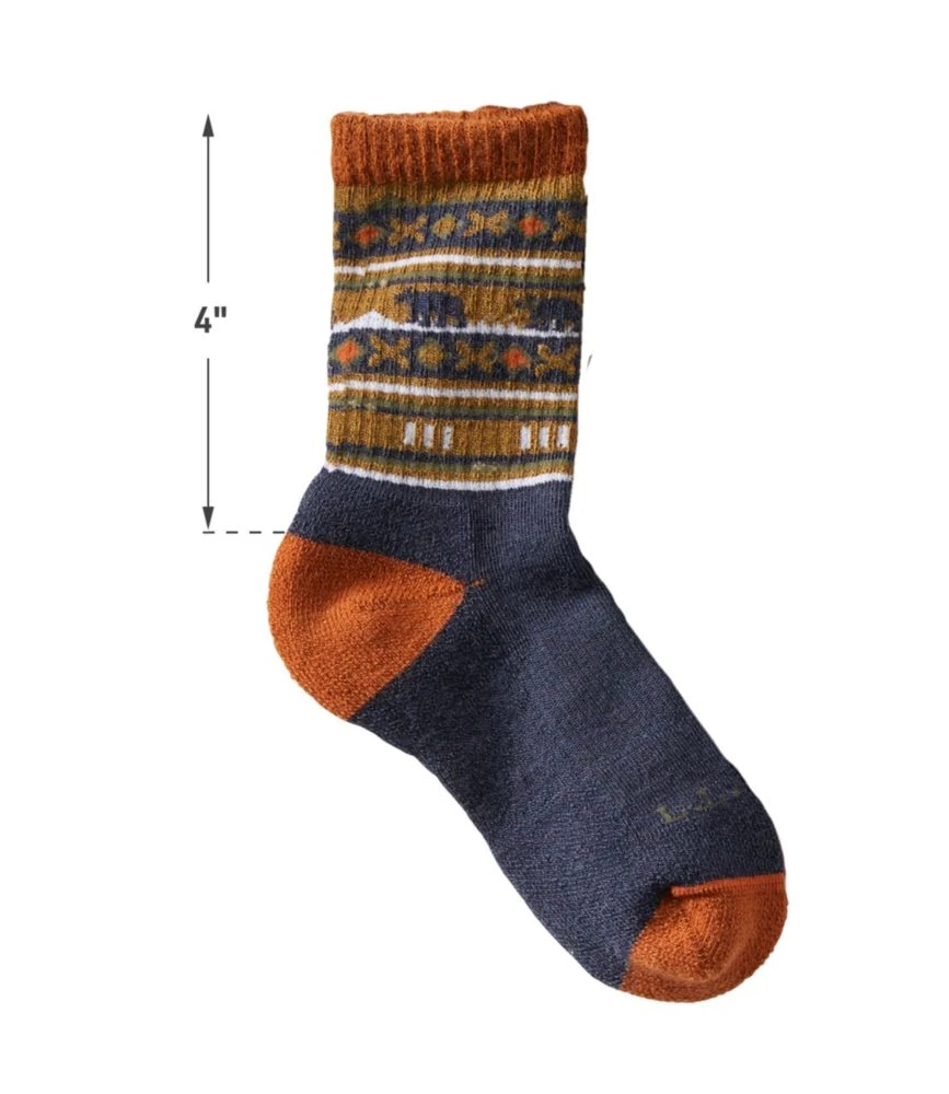 L.L.Bean Kids' Katahdin Hiker Socks, Print 4 L.L.Bean Kids' Katahdin Hiker Socks, Print - Image 2