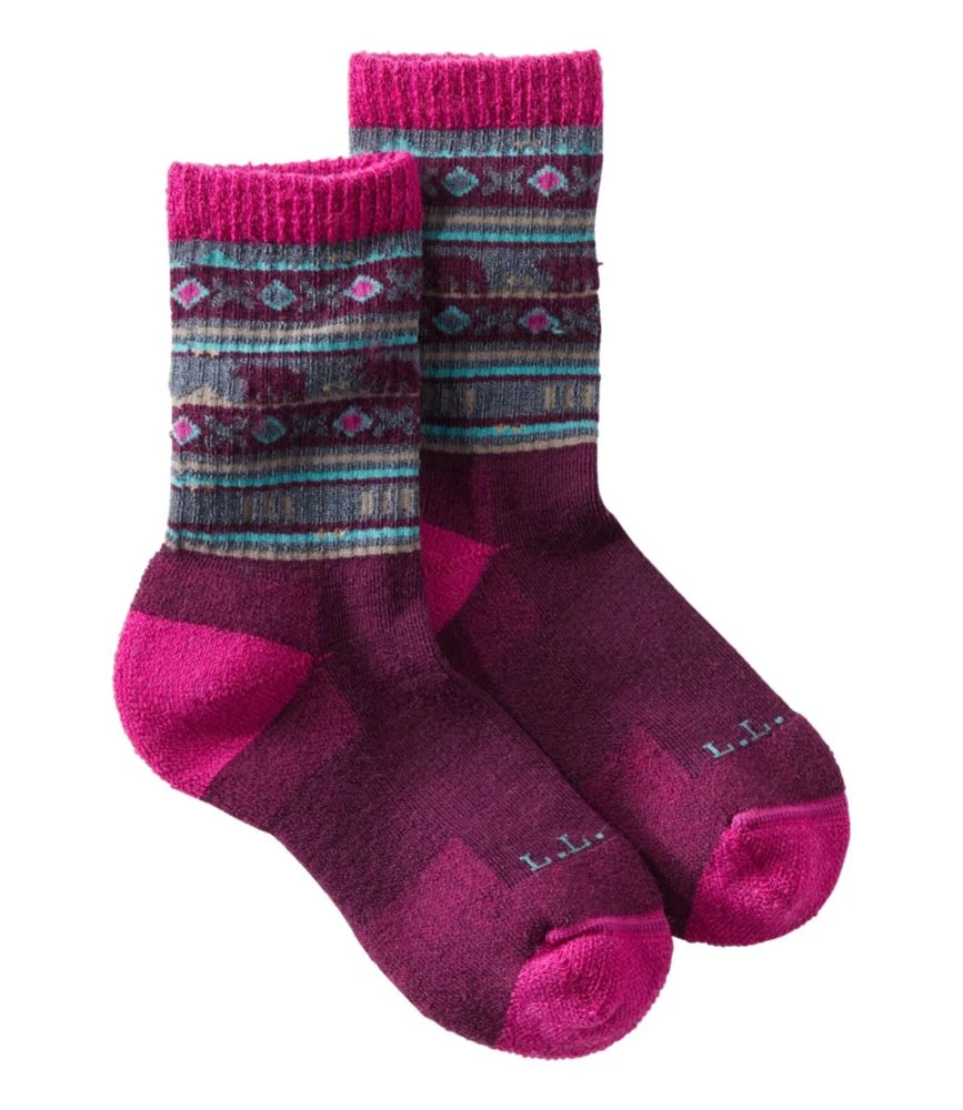 L.L.Bean Kids' Katahdin Hiker Socks, Print 3 L.L.Bean Kids' Katahdin Hiker Socks, Print