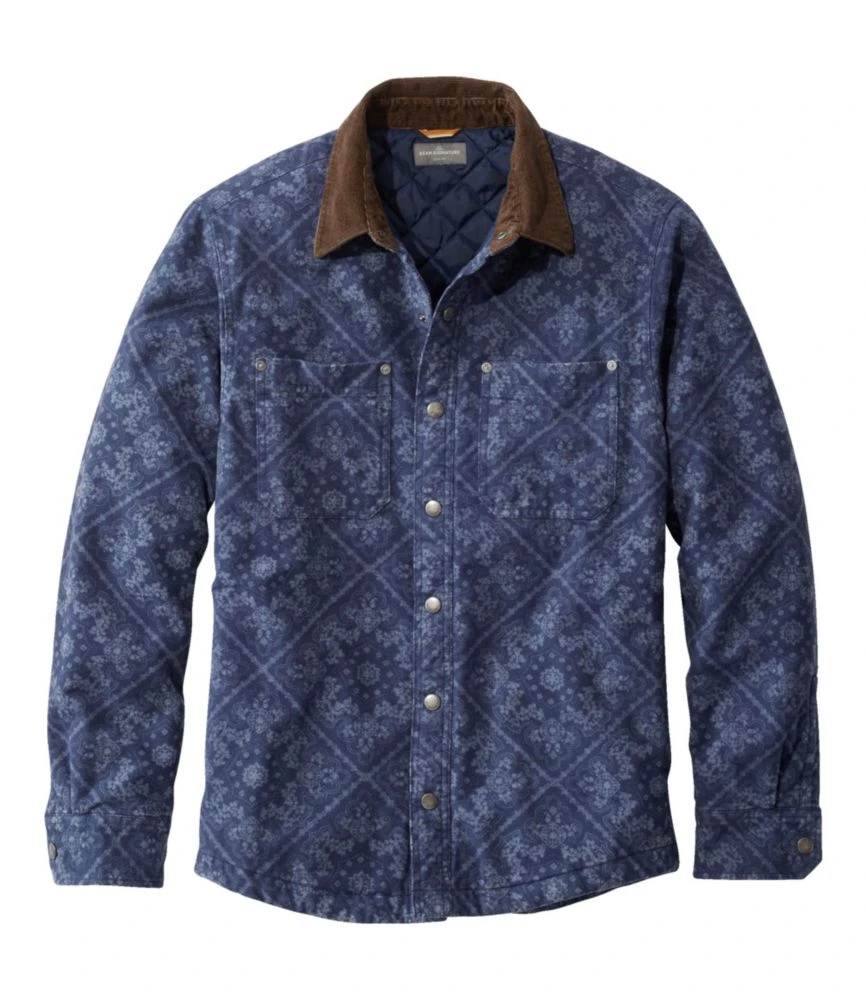L.L.Bean Men's Signature 1933 Chamois Cloth Shirt, Lined, Pattern 3 L.L.Bean Men's Signature 1933 Chamois Cloth Shirt, Lined, Pattern
