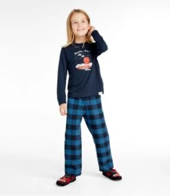 Kids' L.L.Bean X Peanuts Flannel Pajamas -L.L.Bean 518714 0 46