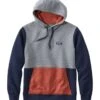 L.L.Bean Men's Quilted Sweatshirt, Pullover Hoodie, Colorblock -L.L.Bean 518835 52767 41