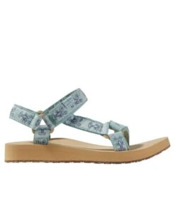 L.L.Bean Women's Maine Isle Four-Point Sandals, Sara Fitz Print