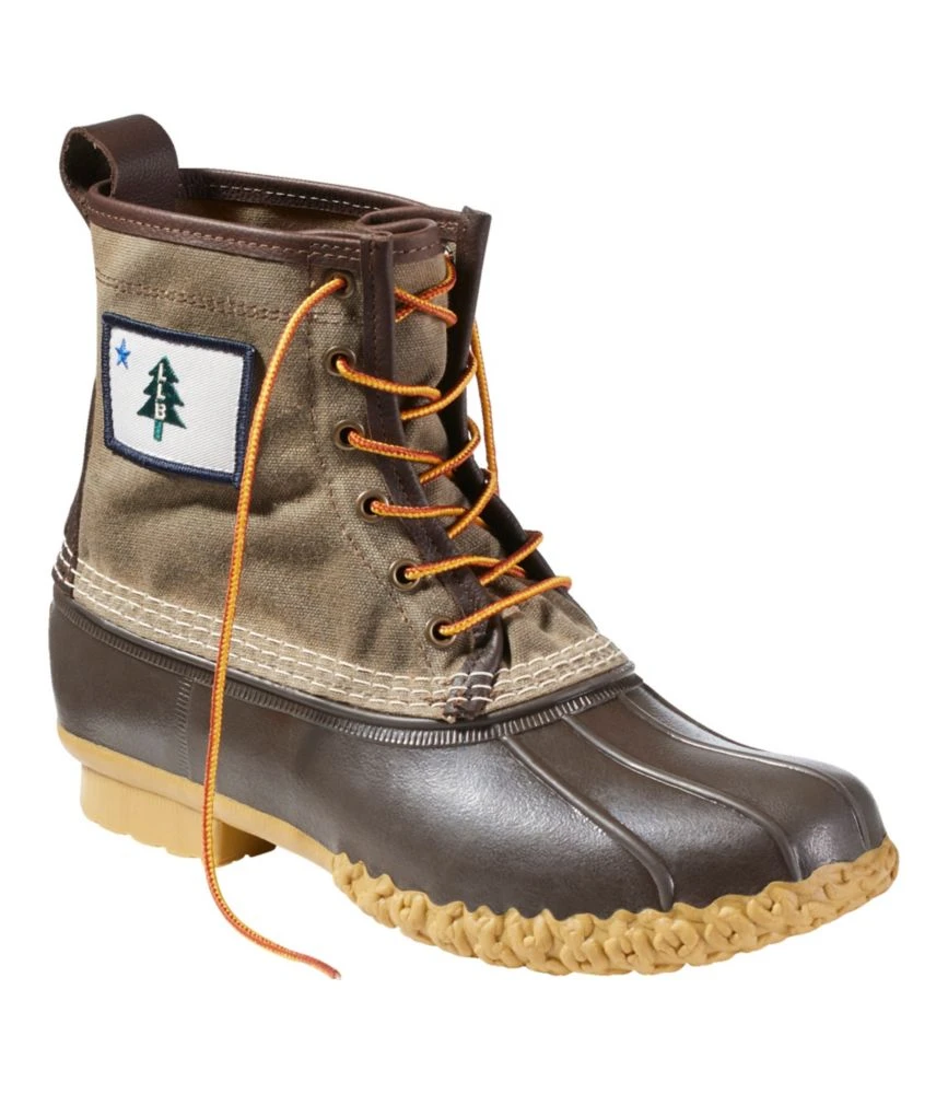 L.L.Bean Men's Bean Boots, 8" Waxed Canvas, Vacationland 8 L.L.Bean Men's Bean Boots, 8" Waxed Canvas, Vacationland - Image 6